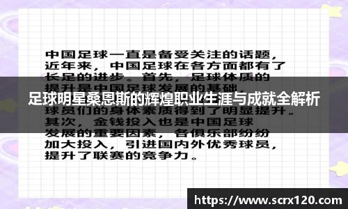 足球明星桑恩斯的辉煌职业生涯与成就全解析